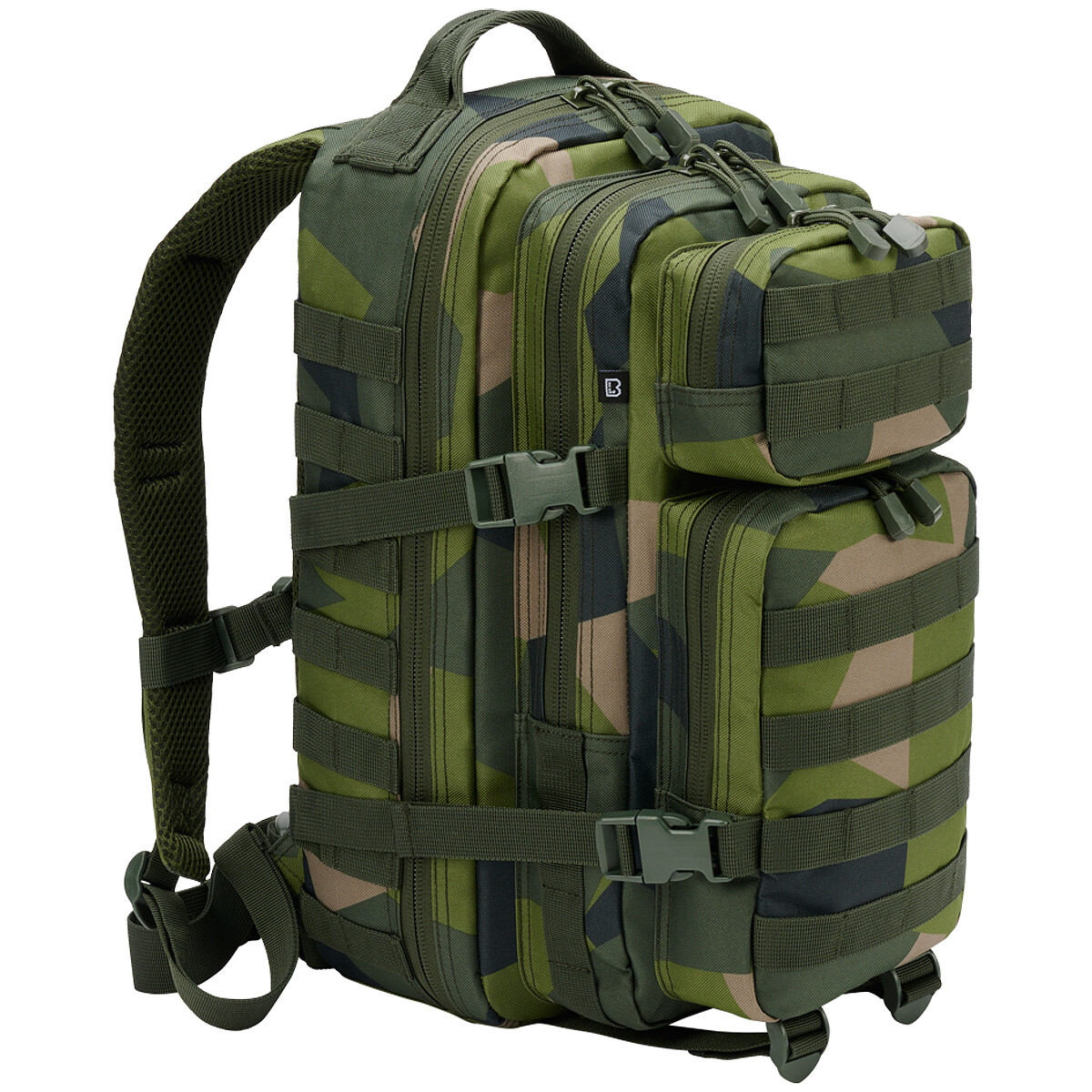 Brandit US Cooper Zaino Grande 45L MOLLE Rucksack Softair Army Swedish M90 Camo