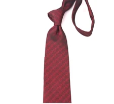 New Classic Polka Dot Red Black JACQUARD WOVEN 100% Silk Men's Necktie Tie