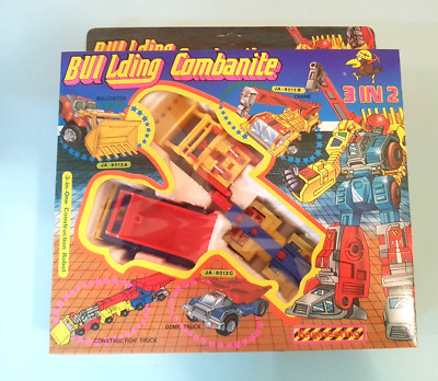   TRANSFORMERS BOOTLEG TAIWAN BUILDING COMBANITE GLOBE 3 IN 1 # MIB #