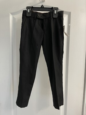 Isaac Mizrahi Boys Black Dress Pants Size Slim Fit