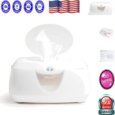 Energy Efficient Baby Wipe Warmer with Flip Top - Neutral Nursery Design