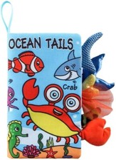 Baby Cloth Books 2pcs High Contrast Sensory Crinkle Books For Babies Tummy Time