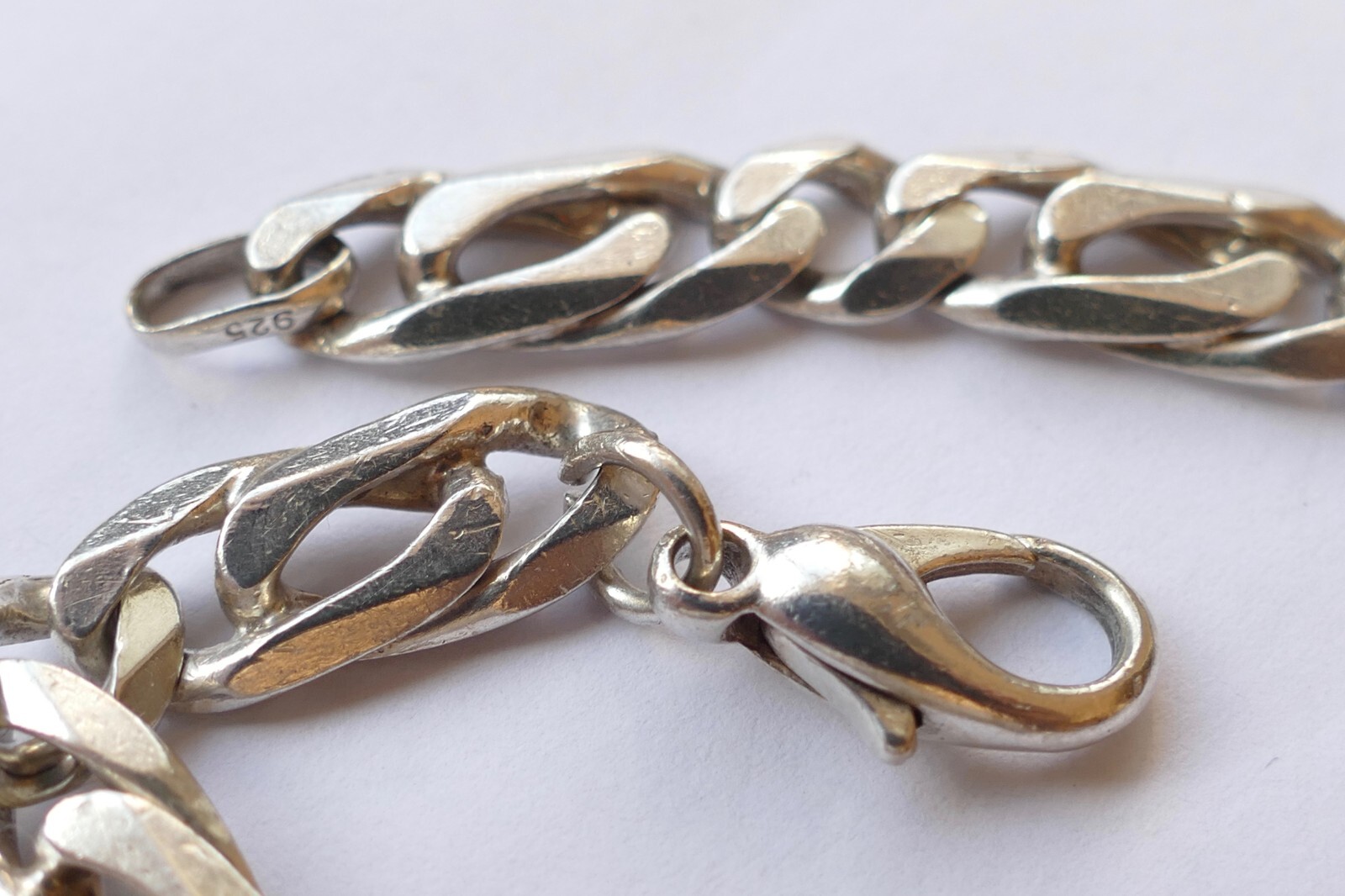 Bracelet simple, timeless 925 silver solid vintag… - image 2