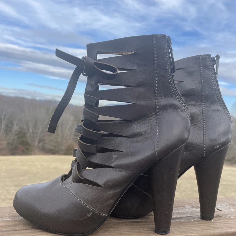 Zapatos de tacón alto Cynthia Vincent Sexy Gladiador Ver a Través Talla 7 ❤️gsc15m13 Foto 2 de 4