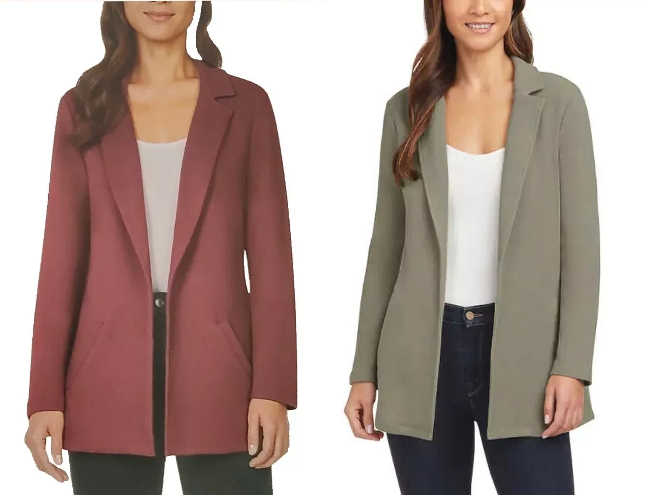 Matty M Ladies' Knit Boyfriend Blazer
