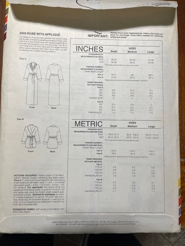 $1 & up $4.99 ship STRETCH & SEW UNCUT PATTERNS ANN PERSON MULTISIZE BUILD A LOT - Picture 26 of 42