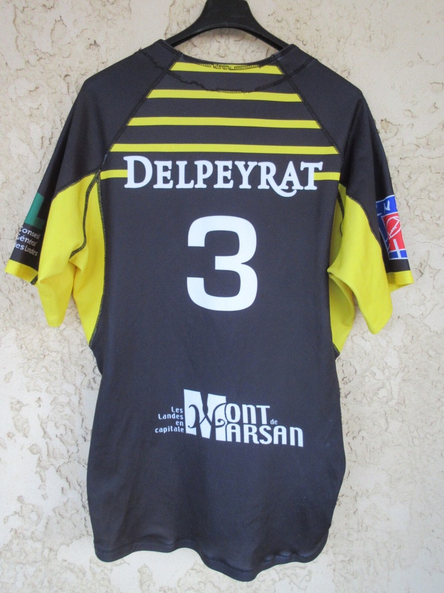 Maillot Rugby Stade Montois Kappa SM Vintage Noir Mont de