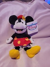 Disney Store 1930's Minnie Mouse Bean Bag Plush 7" With Tags