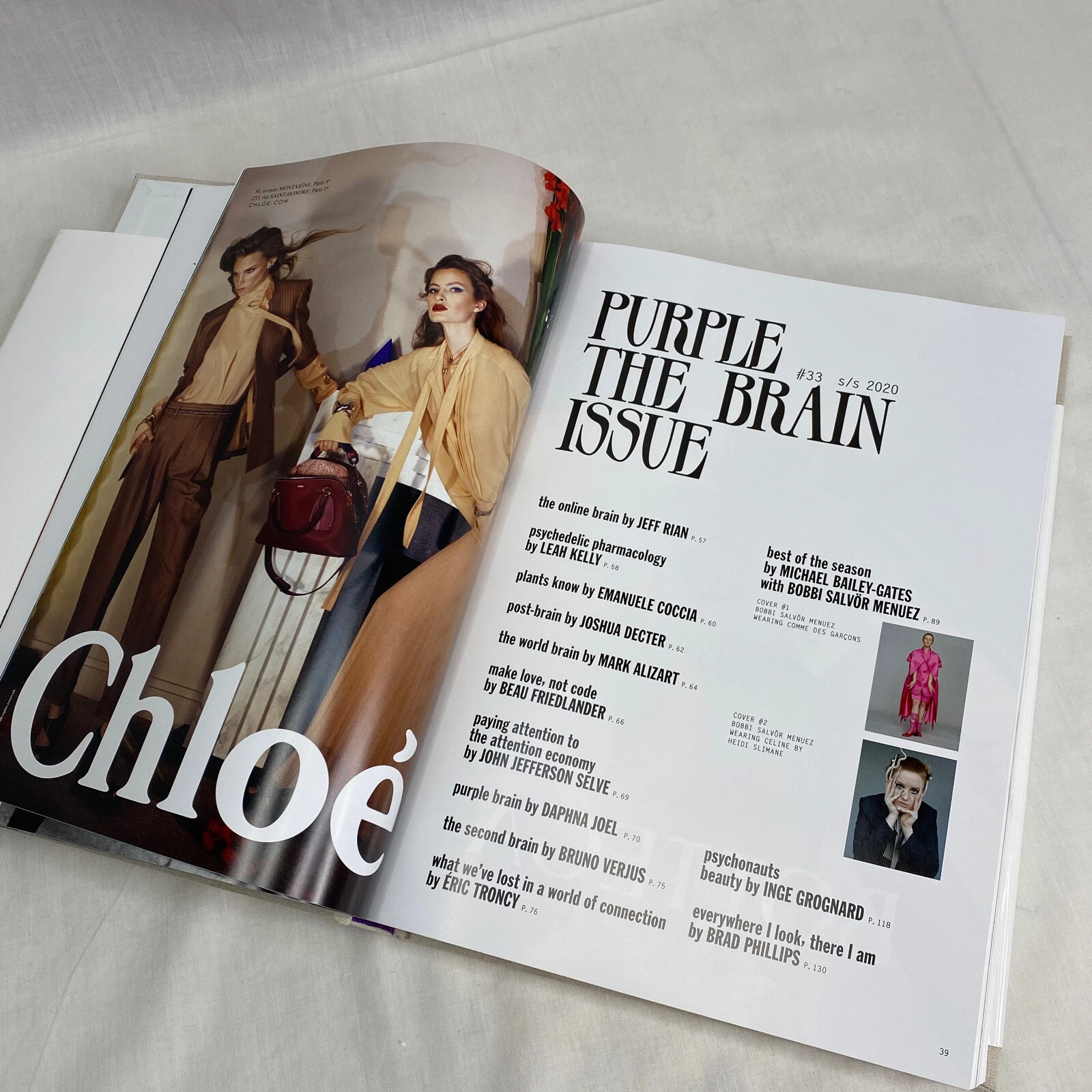 Purple Magazine the brain issue S S 2020 Miu Miu Akon Changkou fashion book