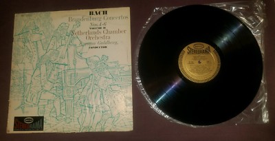 Bach Brandenburg Concerto Nos 4-6 Vol 2 LP Szymon Goldberg Epic BC-1044 exc