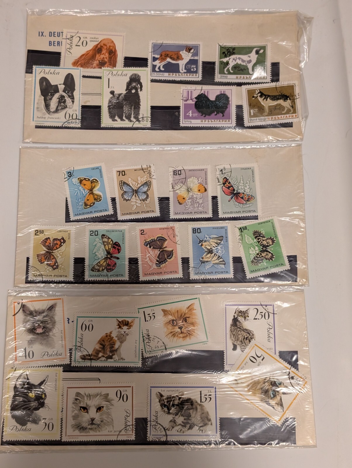 Vintage Polish & Hungarian Stamps from the 1960's (Listing #