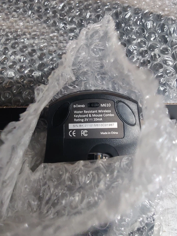 OPEN BOX BÖRND Wireless Keyboard & Optical Mouse NO BATTERIES (Black) - Image 4 of 4