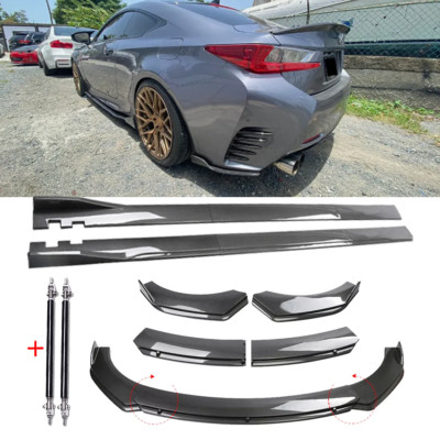 For Lexus RC200t RC300 RC350 Front Lip Chin Bumper Spoiler Body Kit Carbon Fiber