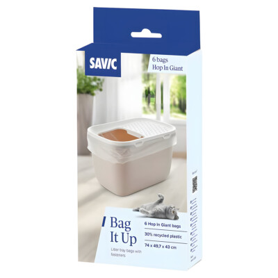 SAVIC Toilettenbeutel Hop in Giant fr Katzentoilette, einfache Reinigung |  eBay.de