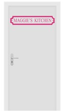 Image of Personalised Name Kitchen, Vinyl Wall Art Sticker Decal Mural Mirror, Door Sign