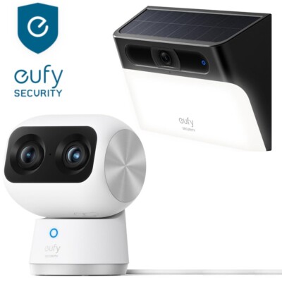 防犯カメラ eufy Solar Wall Light Cam 2K Eufy】高い防犯性とデザイン性を両立した屋外用センサーライト一体型の