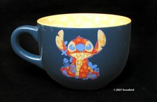 DISNEY - Lilo and Stitch - Navy Blue Soup Mug Cup - 22 oz. - NEW