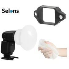 Selens Magnetic Flash Modifier Sphere Diffuser Bounce Rubber Band Kit