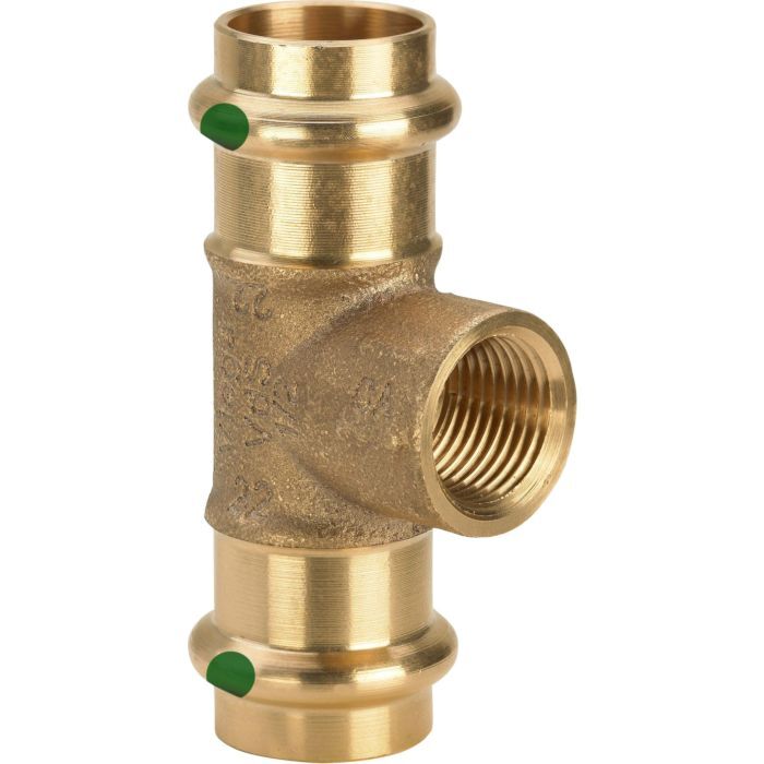Viega Sanpress T-Stück 126230, 42 x Rp, 1/2 x 42 мм, Уплотнитель из силициумбронзе,
