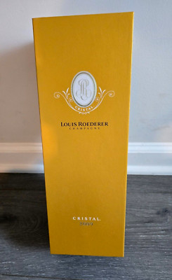 LOUIS ROEDERER CRISTAL CHAMPAGNE GIFT BOX & BOTTLE VERY RARE 2009 - Complete!!