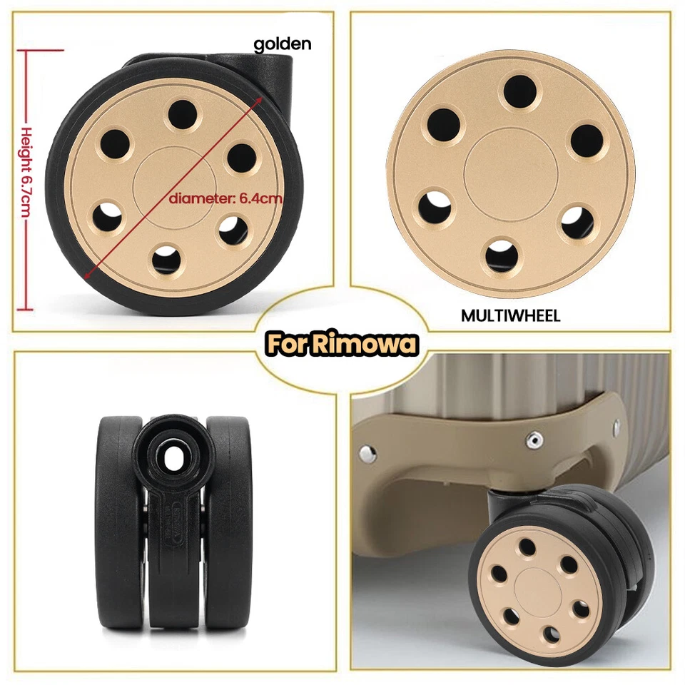 Wheels for RIMOWA  Luggage 50mm/64mm Wheel Replacement Parts - Image 2 of 4