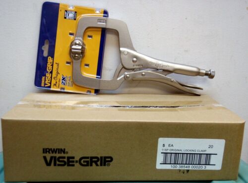 Irwin Vise-Grip 20 11SP 11" Locking C-Clamp Pliers with Swivel Pads-10pc lot - Picture 1 of 1