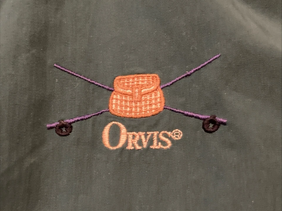Chaqueta Orvis de Colección Para Hombres Pullover Grande 1/4 Cremallera Cortavientos Pesca con Mosca EE. UU. Foto 2 de 4