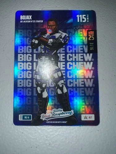 2025 NSCC Bo Jackson Battle Arena Big League Chew Bojax Blue Raspberry 3/16 /16