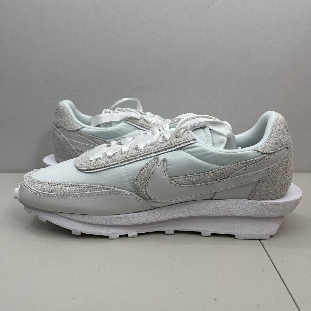 Size 13 - Nike LD Waffle Sacai White Nylon - BRAND NEW | eBay