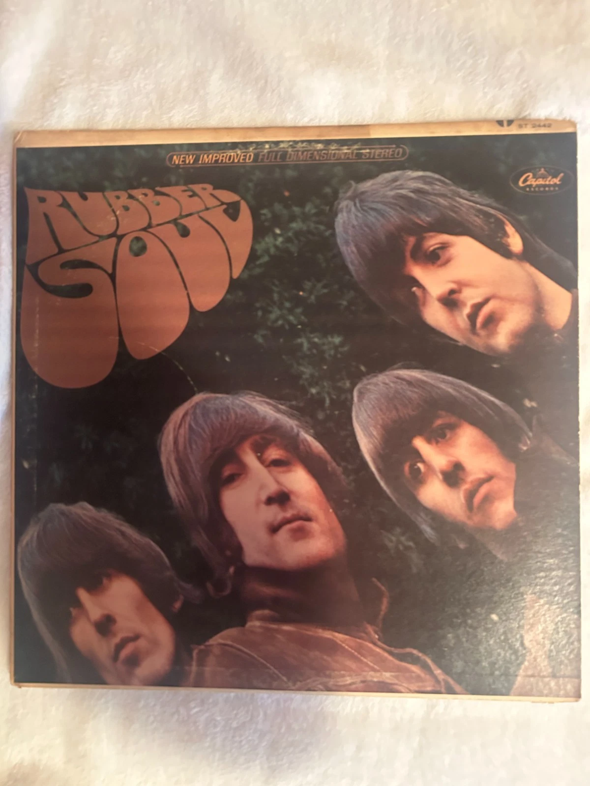 The Beatles Rubber Soul 1965 Vinyl LP Record Good Capitol ST 2442