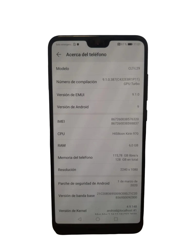 HUAWEI P20 PRO 6GB 128GB - Imagen 2 de 3