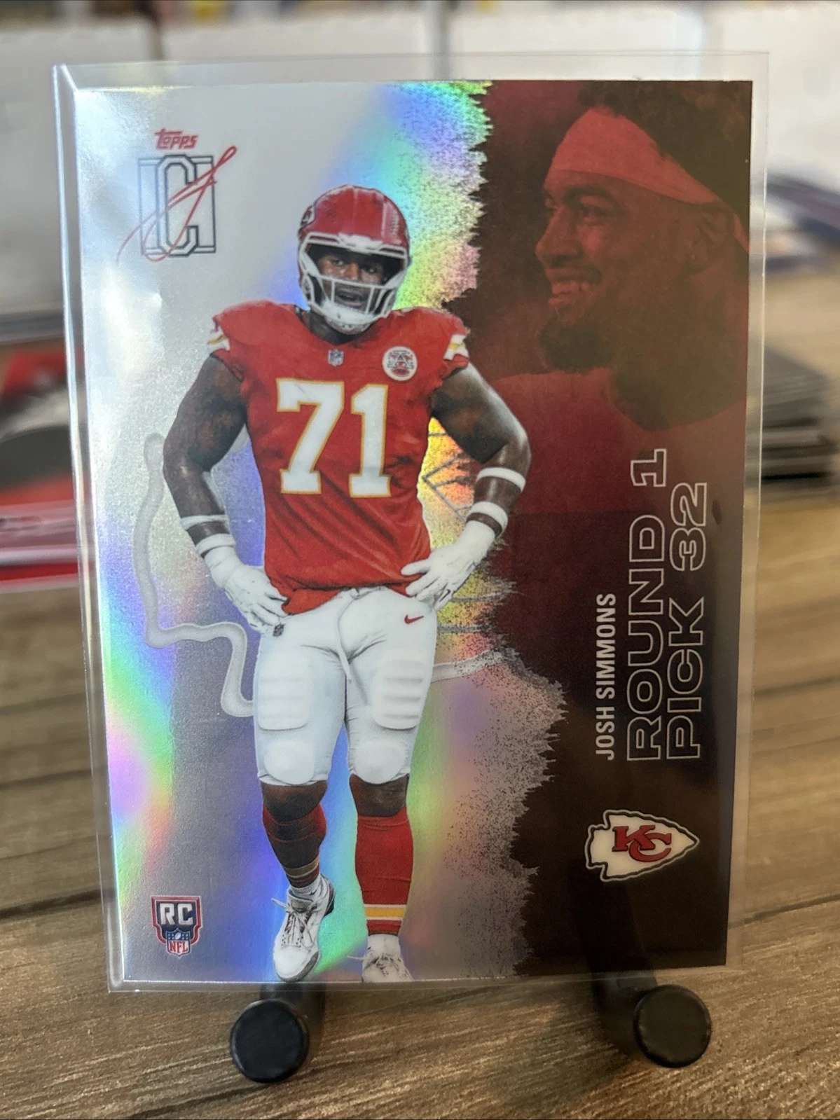 2025 Signature Class Football Josh Simmons #186 Chrome Refractor