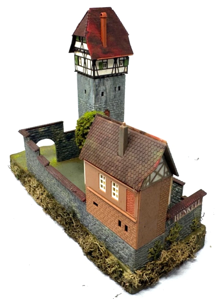 Faller H0 Kleine Vorburg Burg Stadtmauer Tor Szene - fertig gebaut H0 HO 1:87 - Bild 4 von 4