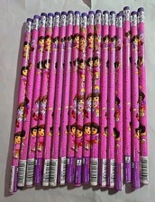 Unsharpened Pencil Lot Of 17 Nickelodeon's Dora The Explore. Birthday