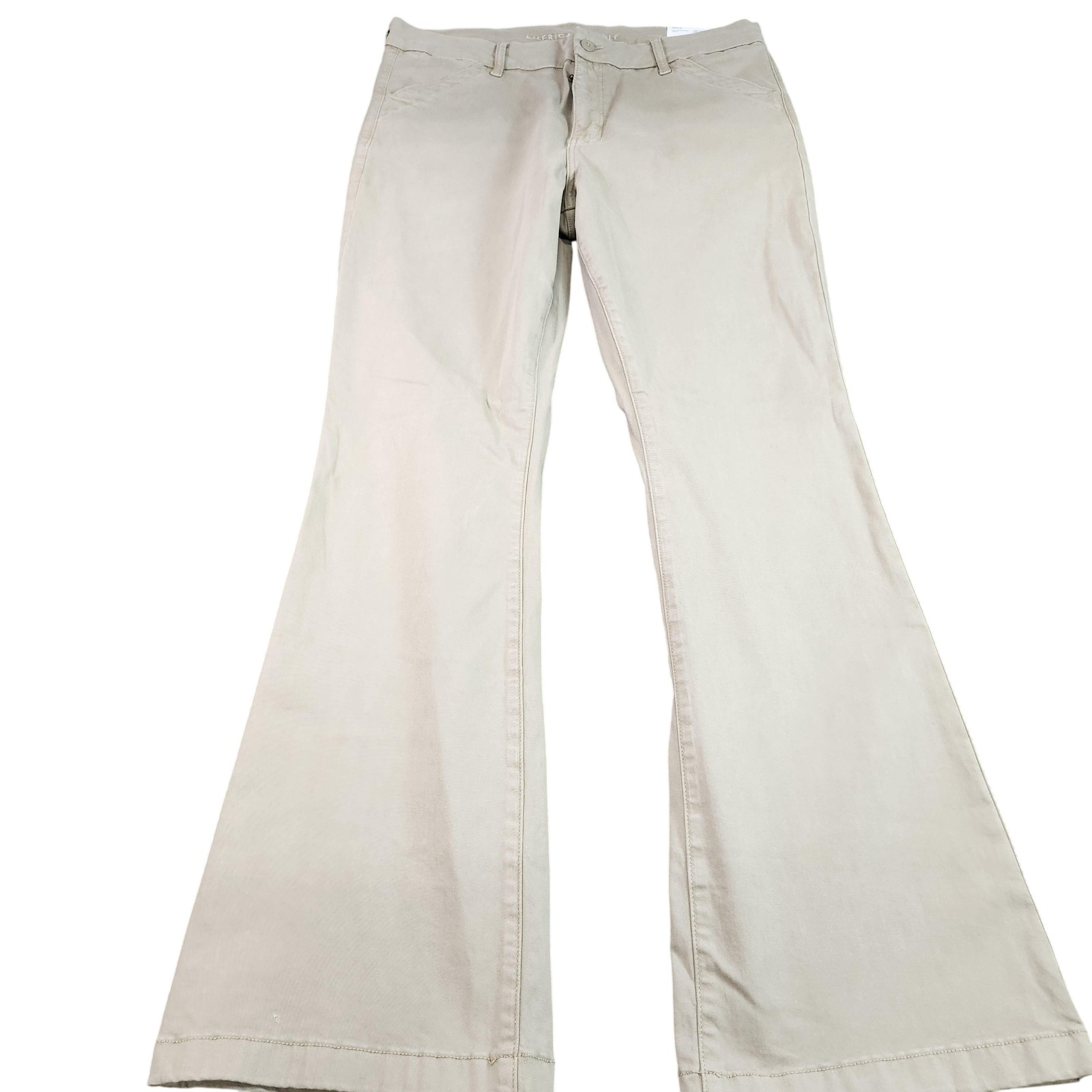 American Eagle Outfitters Pants Womens 16 Beige High Rise Kick Boot Stretch