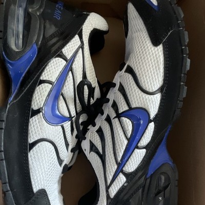 Nike Air Max Herren Sneaker Weiß/Schwarz/Blau Mesh Low Top Schnürung