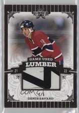 2021-22 Leaf Lumber Game Used Lumber Pewter 4/5 Denis Savard #GUL-DS2 HOF 16i3