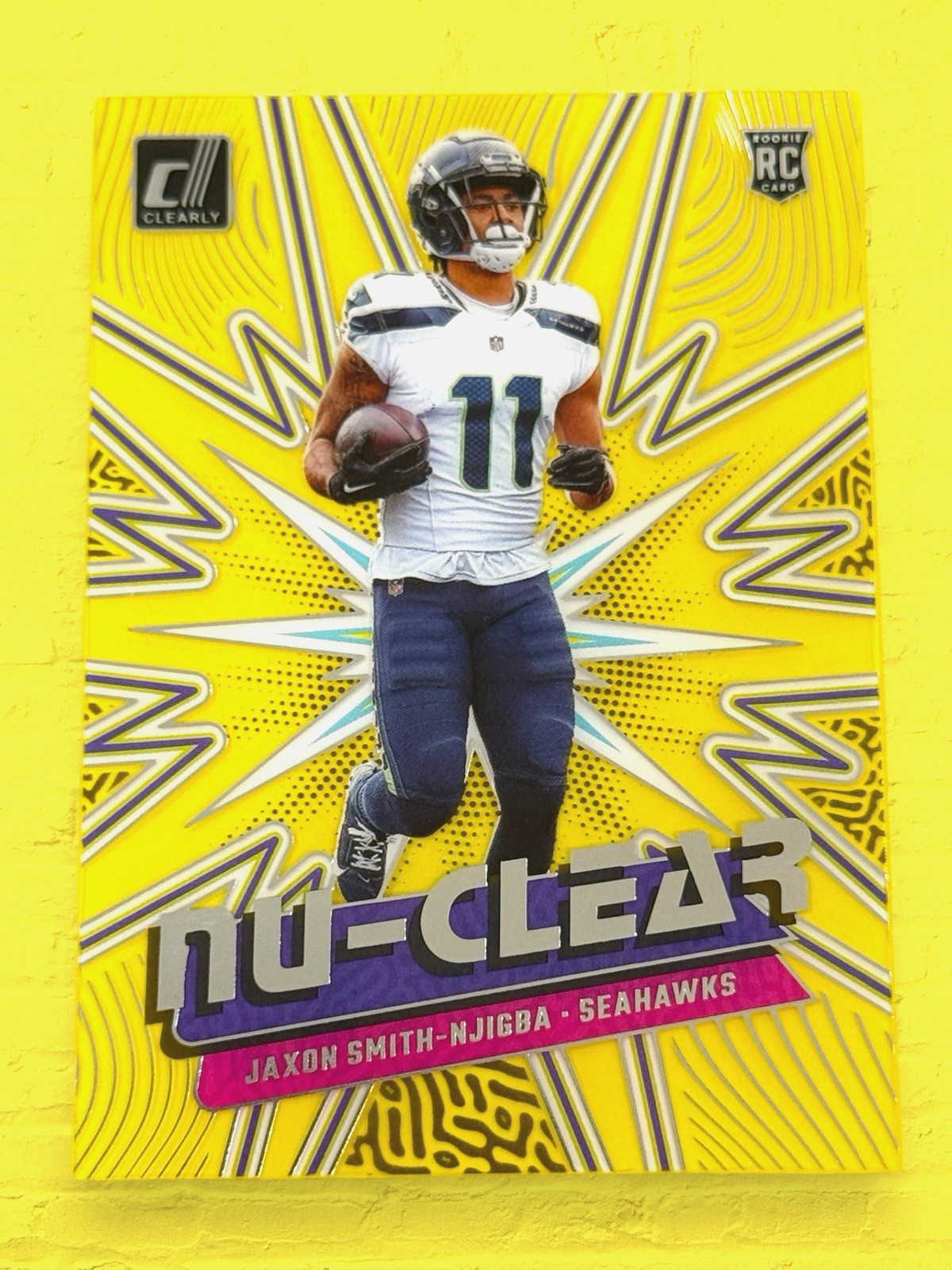 Jaxon Smith-Njigba 2023 Panini Clearly Donruss NFL Nu-Clear RC Seattle Seahawks