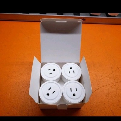 Wi-Fi Smart Plug 4-Pack XS-SSA01, Smart Life Compatible, White, App-Controlled