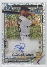 2021 Bowman Chrome Prospect Speckle Refractor 80/299 Shalin Polanco Auto 06gz