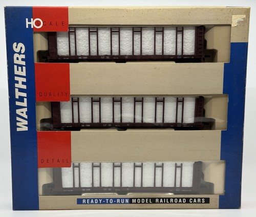 Coche plano de madera para pulpa de 63’ Southern Railway escala HO Walthers 932-33156 (paquete de 3) | Condition: Used