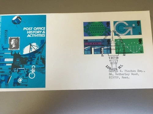 GB STAMPS RARE FIRST DAY COVER 1969 POST OFFICE HISTORY