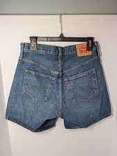 Levi  s 501 Women  s High Rise Button Fly Denim Shorts Sz 28 Medium Wash EUC