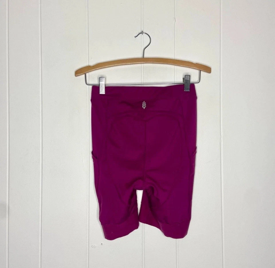 FP Movement In The Saddle Bike Shorts Free People Magenta V Women’s Size Small - Image 4 of 4