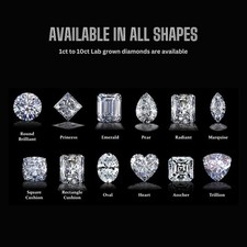 Custom Order, Lab Grown diamond from 1 Ct to 10 Ct then Please send us message