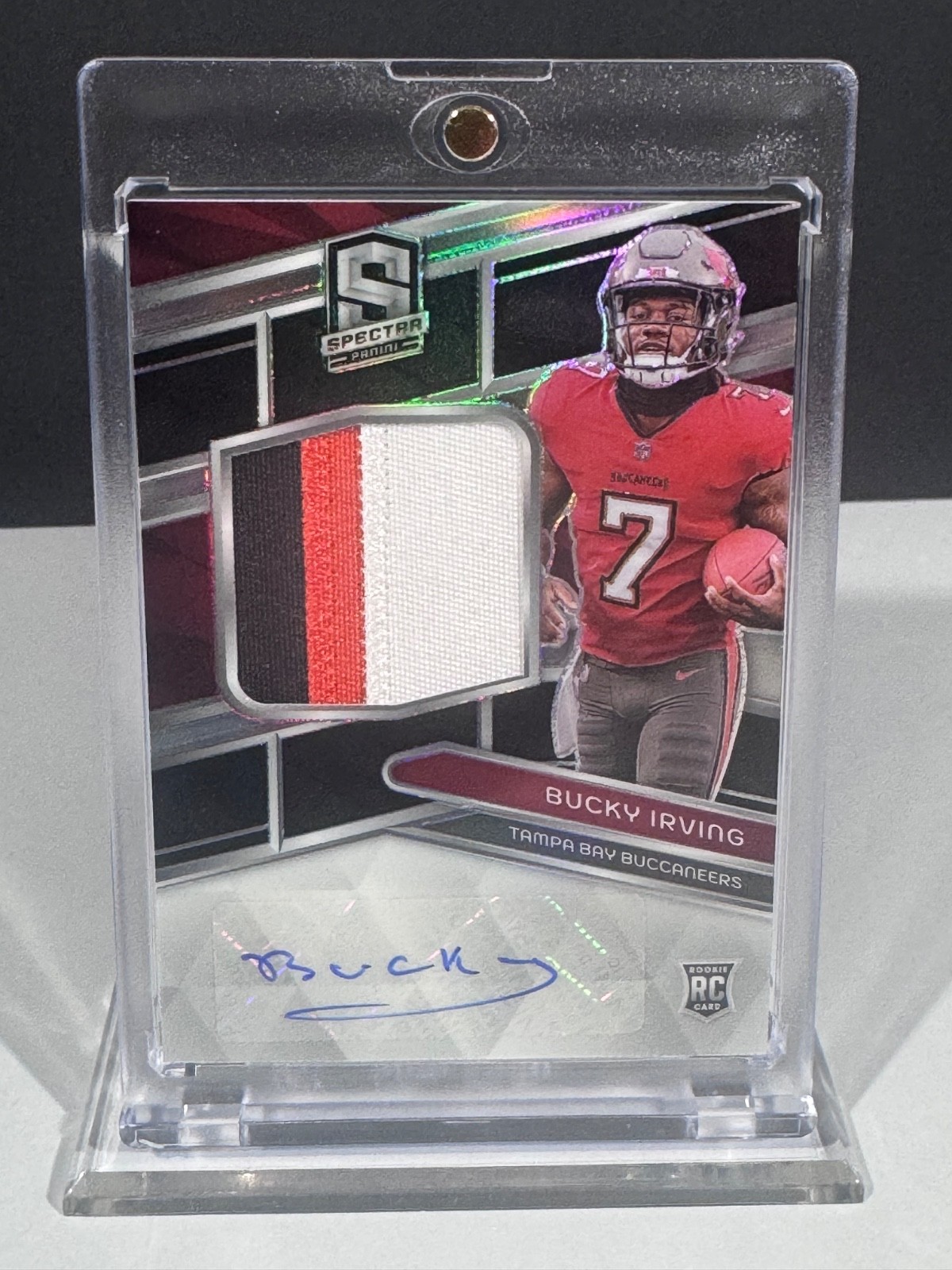 Bucky Irving Panini Spectra #221 Patch Autograph