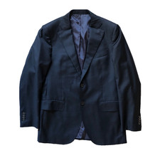 Suitsupply Blue Wool Blazer Vitale Barberis Canonico Super 110s Men's Size 50 IT
