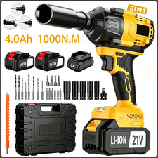 New Cordless Impact Wrench 12 1180 Ft-lbs1000 N.m Drill W 4000mah Battery New Cordless Impact Wrench 12 1180 Ft-lbs1000 N.m Drill W 4000mah Battery