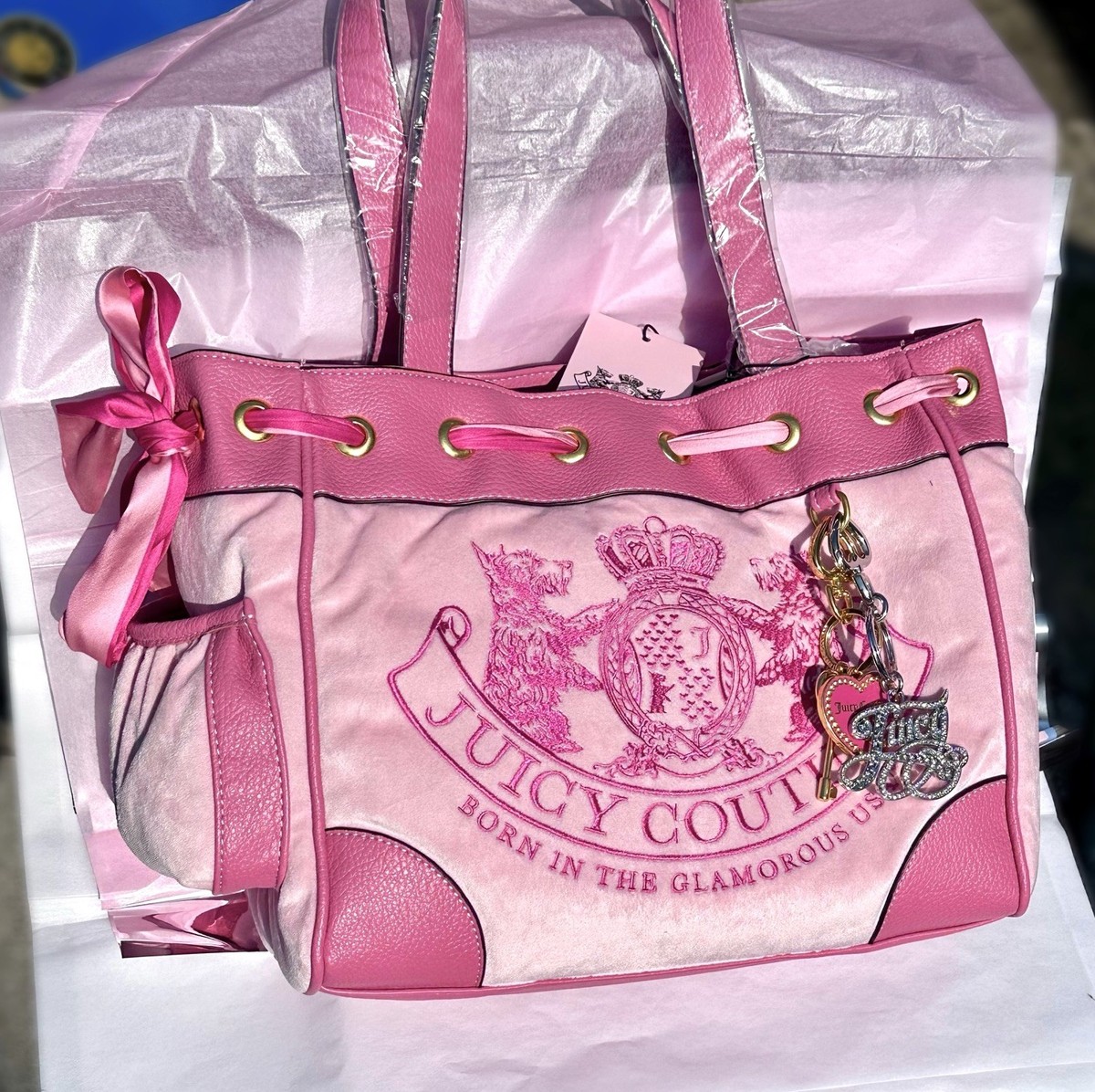 Juicy Couture Baby Pink Scottie Dogs Daydreamer | eBay