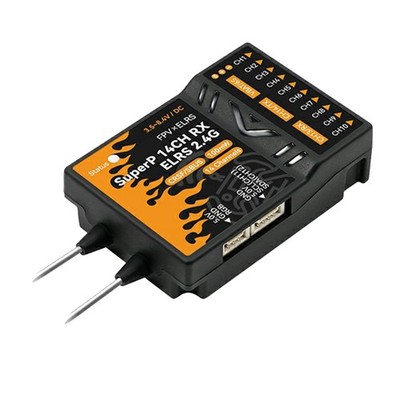 Für  SuperP Diversity Receiver ELRS 2,4 GHz RX 14CH mit 2 Antennen, 5435